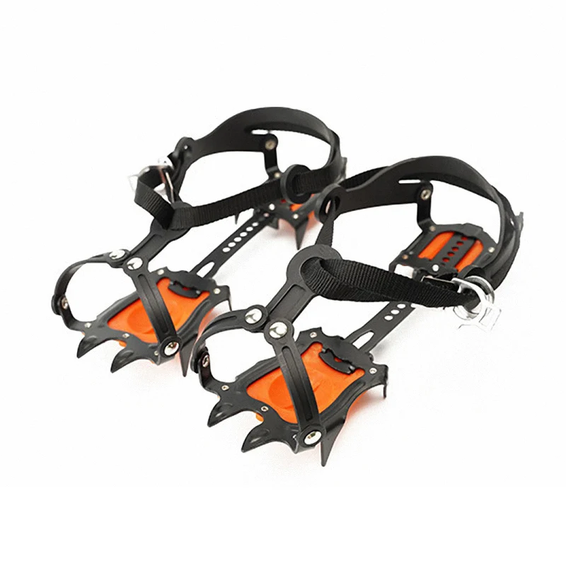 Winpolar Crampons для ходьбы скалолазания ледяные захваты шипы ботинки безопасная обувь Нескользящие снега клещи скобы походная