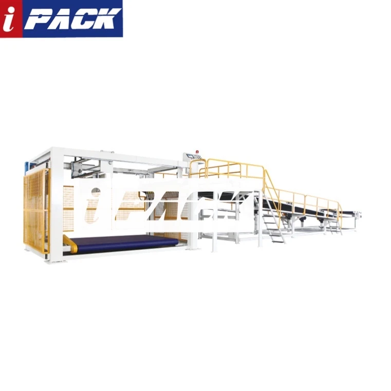 IPACK High Productivity Fully Automatic Paperboard Basket Down Stacker for Corrugation Plant