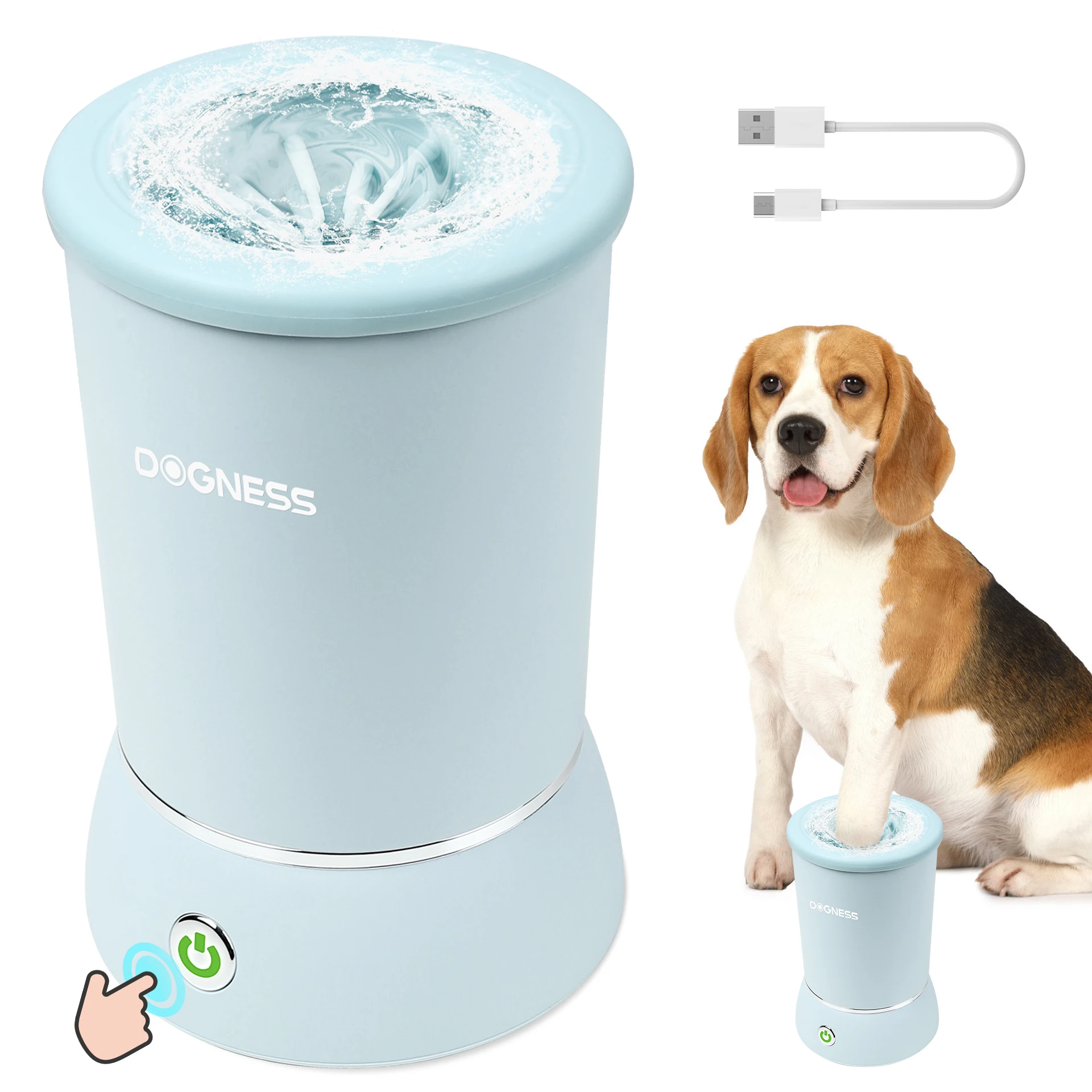 dogs and cats paw cleaning and masaging with automatic rotation for small and medium pets dog and cat feet cleaner paw cleaner