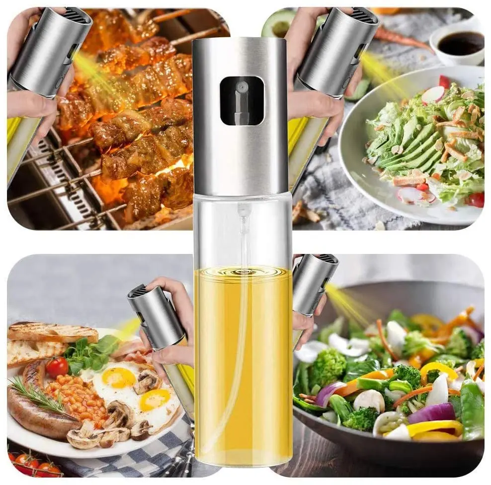 Hot Sale Stainless Steel Kitchen Oil Sprayer for Cooking Olive Oil Sprayer Mister Olive Oil Spray Bottle