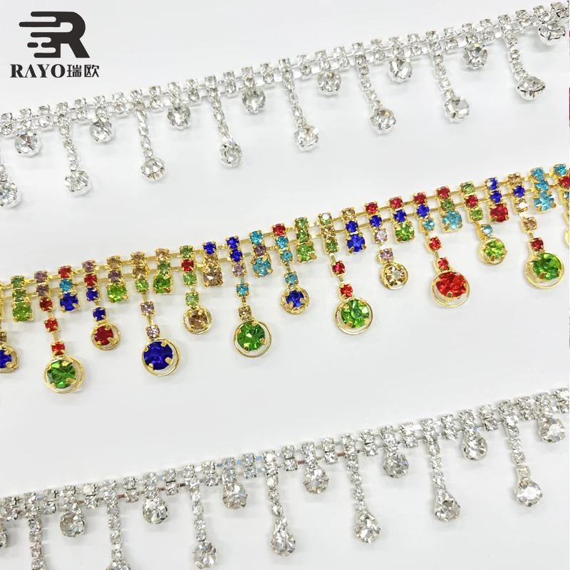 DIY Fashion 10-Yard Strass Trimming with over 100 Designs for Garment Decoration Bags and Necklace Earning Rhinestone Trim