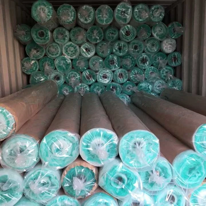 20mm Thick White Color High Temperature Resistant Fiber Glass Filter Media