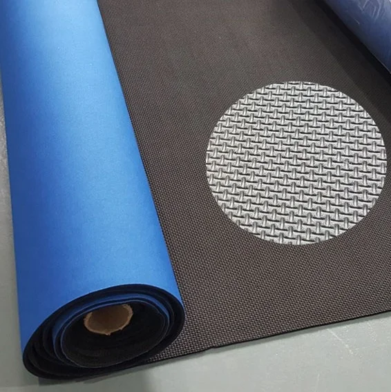 Jianbo 3mm embossed neoprene fabric anti-slip neoprene fabric for gloves royal blue neoprene fabric material for board game mats