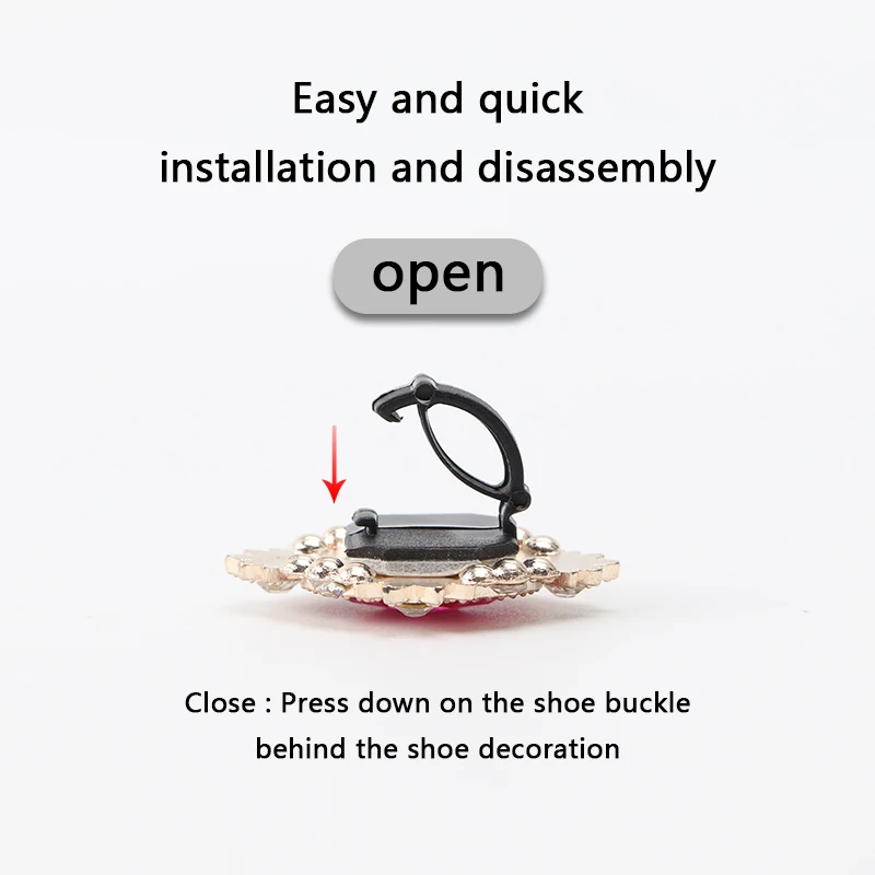 Diamond Flowers Shoelaces Decoration Clip Shoe Charms Shiny Crystal Rhinestone Pearl Buckle AF1 Sneakers shoe clips accessories