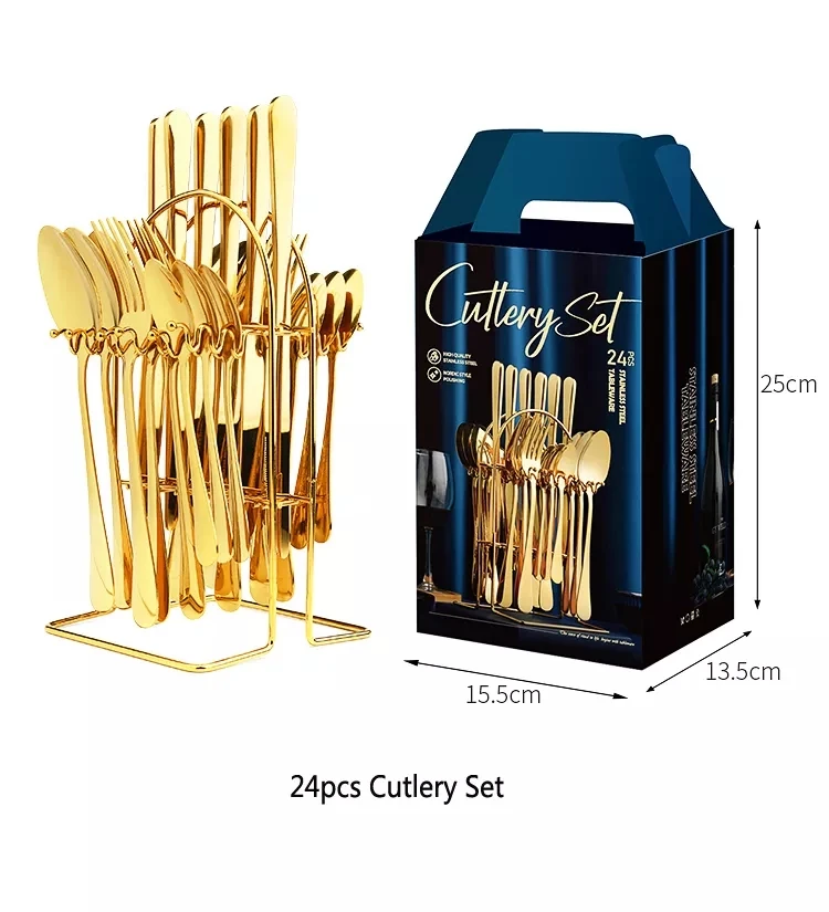 Cutlery Sets Luxury High Quality Stainless Steel Flatware Sets