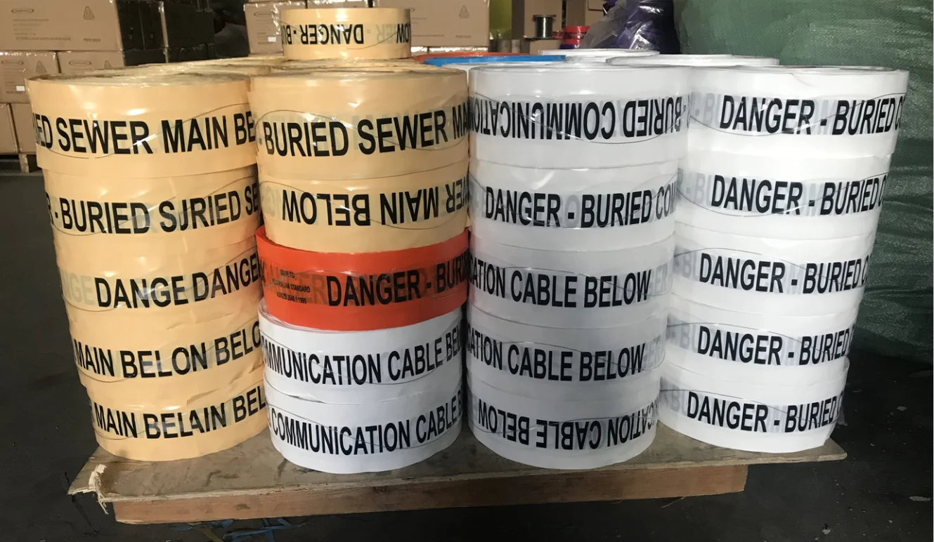 Hot sale Custom Underground detectable tracer tape Waterproof stainless steel tracer tape,