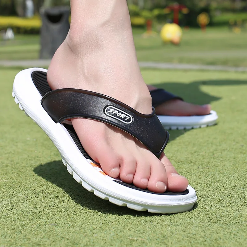 Wholesale new models special offer hard-faced slippers mens breathable sports slippers