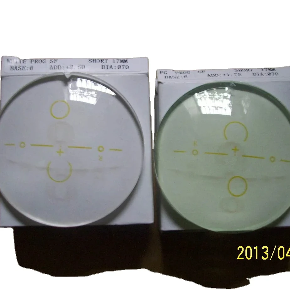 CR39 bifocal Glass lens lenses round top photochromic lens