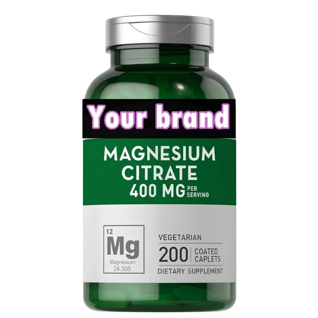 Magnesium Citrate tablet 200mg  Calm, Relaxation & Digestion Support Supplement with Elemental Magnesium
