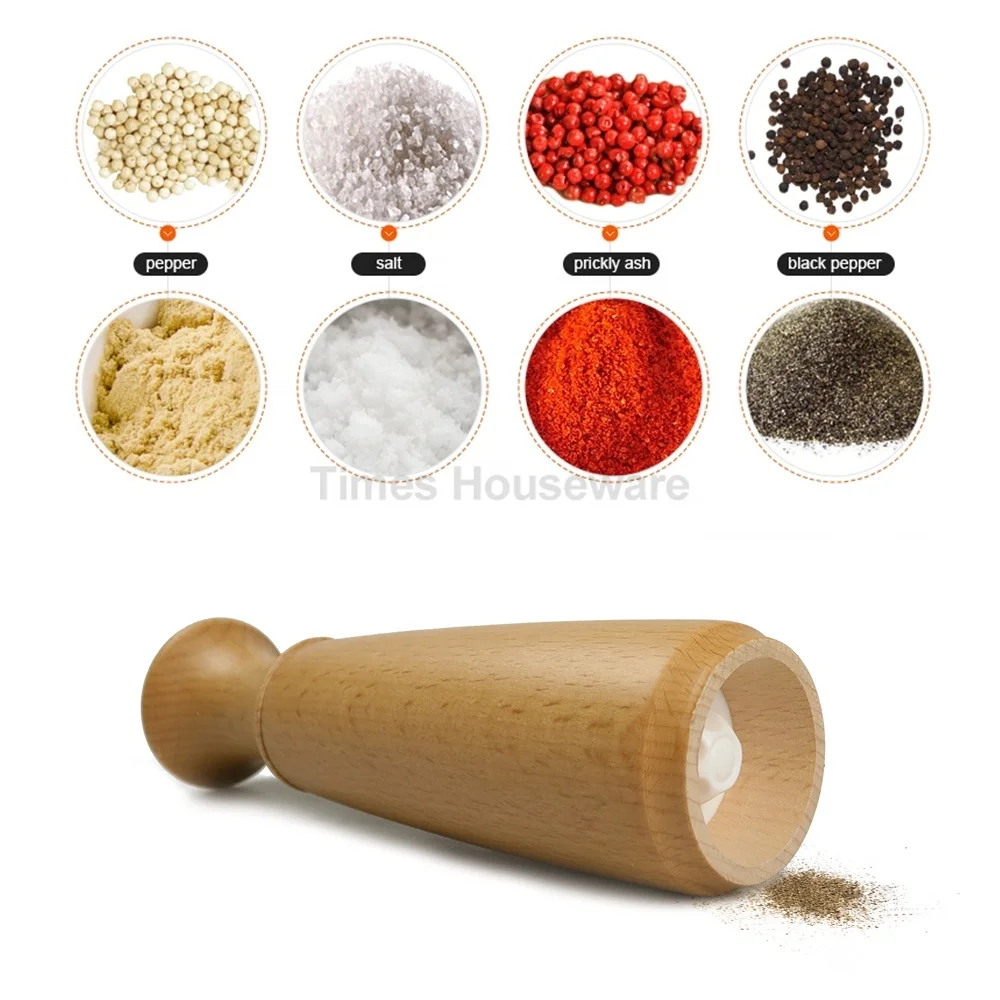 
Wood Manual Salt And Pepper Mill Grinders 