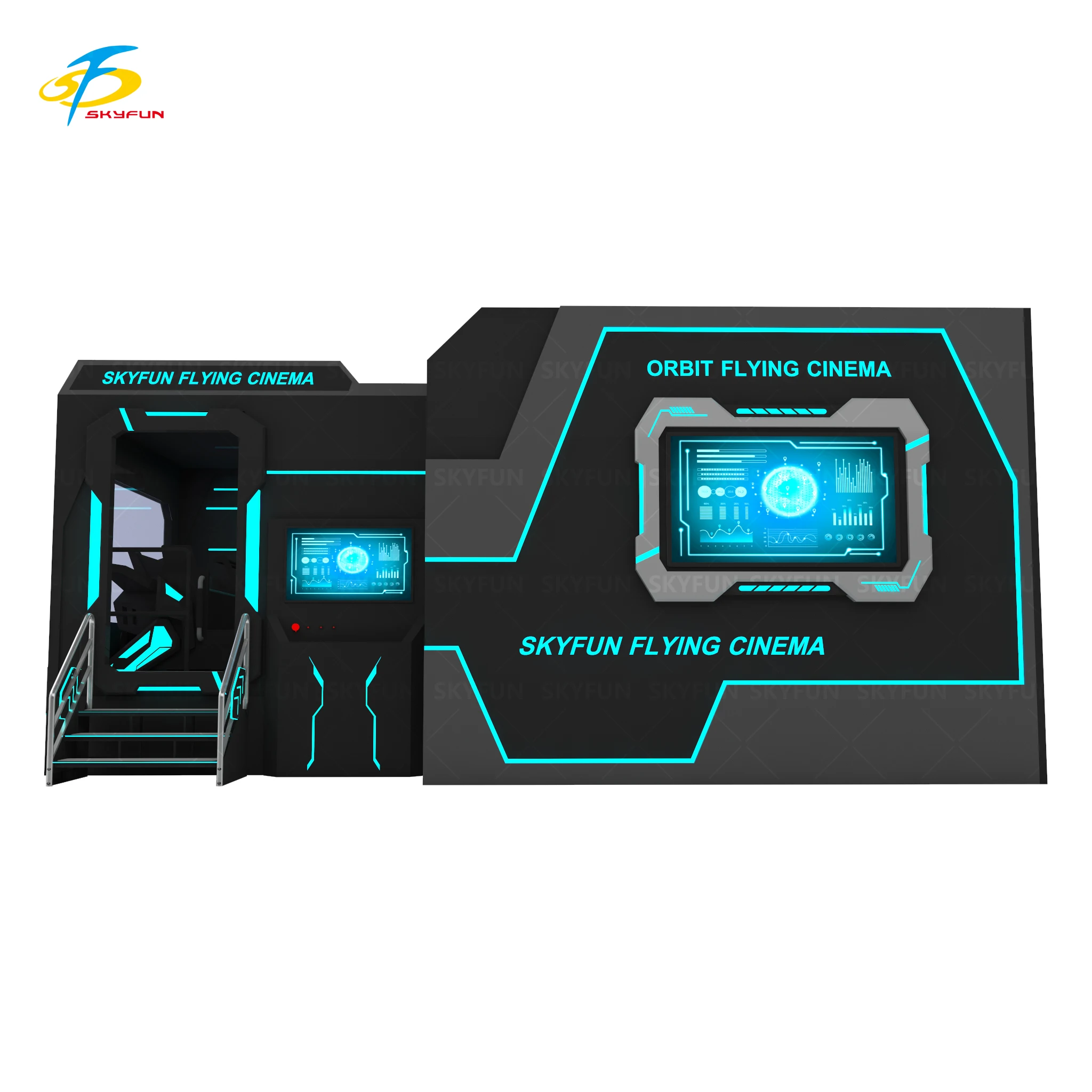 New Invention Custom Seat Immersive 3D Naked Track Theatre Professional Flying Cinema For Sale