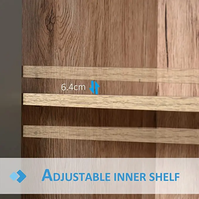 Under Sink Storage Cabinet Floor Standing Cupboard w/Adjustable Shelf Bathroom Cabinet 2 Doors Versatile Style