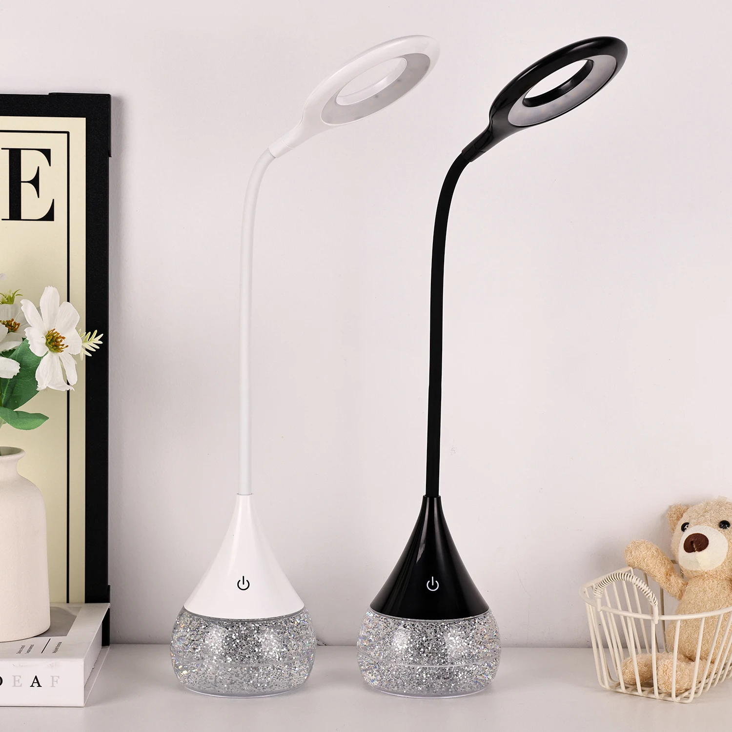 Dimmable Touch Control Modern Restaurant Table Light Led Night Bedside Desk Lamp