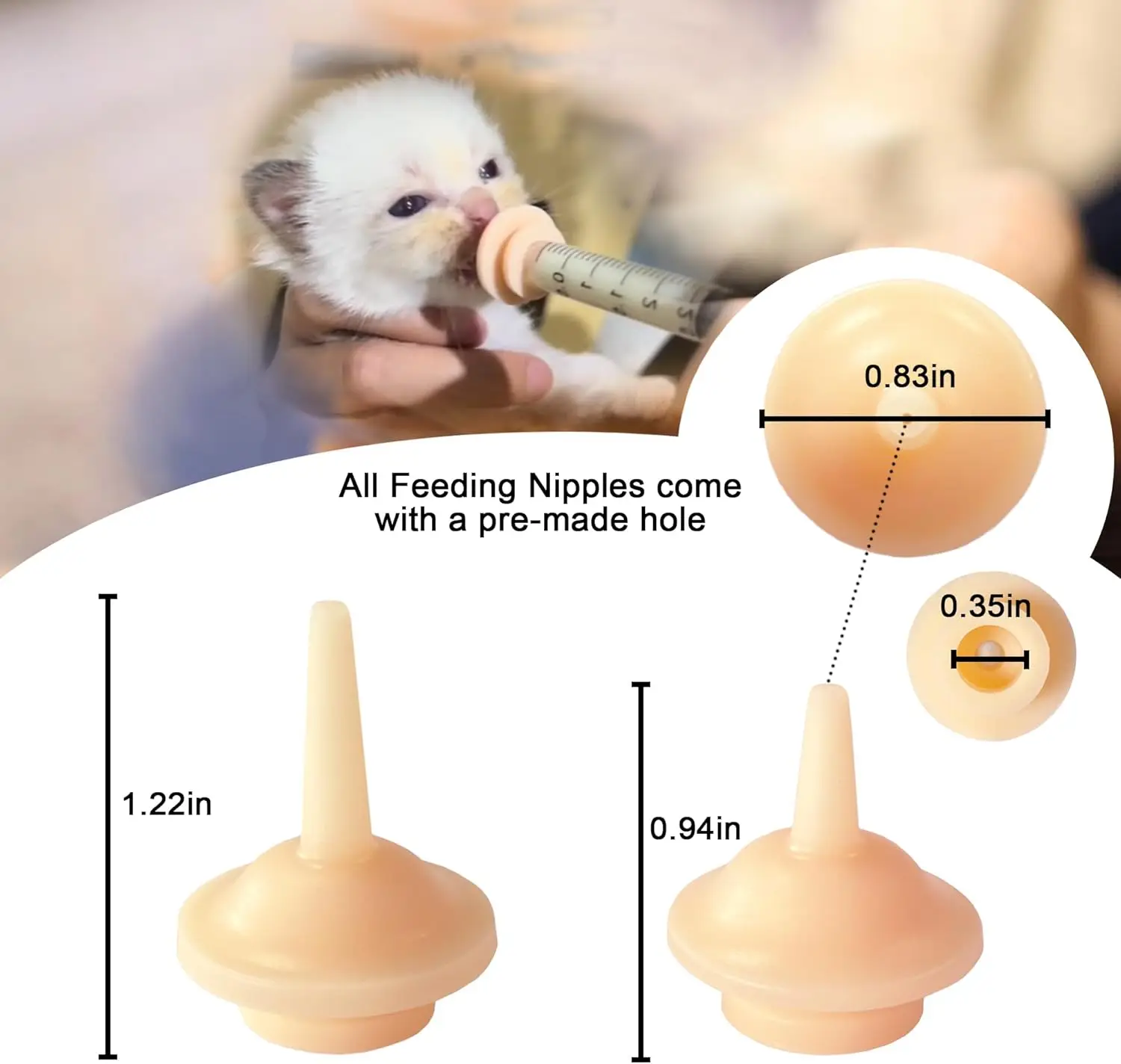 Pet Feeder Syringe Newborn Animal Feeder Syringe Pet Feeding Nursing Syringe Silicone Feeding Pacifier Pet Feeding Nipple