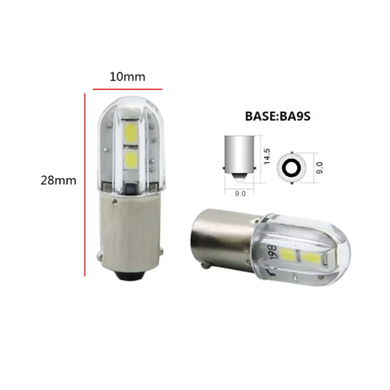 wholesale T10 E10 car LED High light BA9S BAX9S bay9s License plate light lamp Instrument light bulb