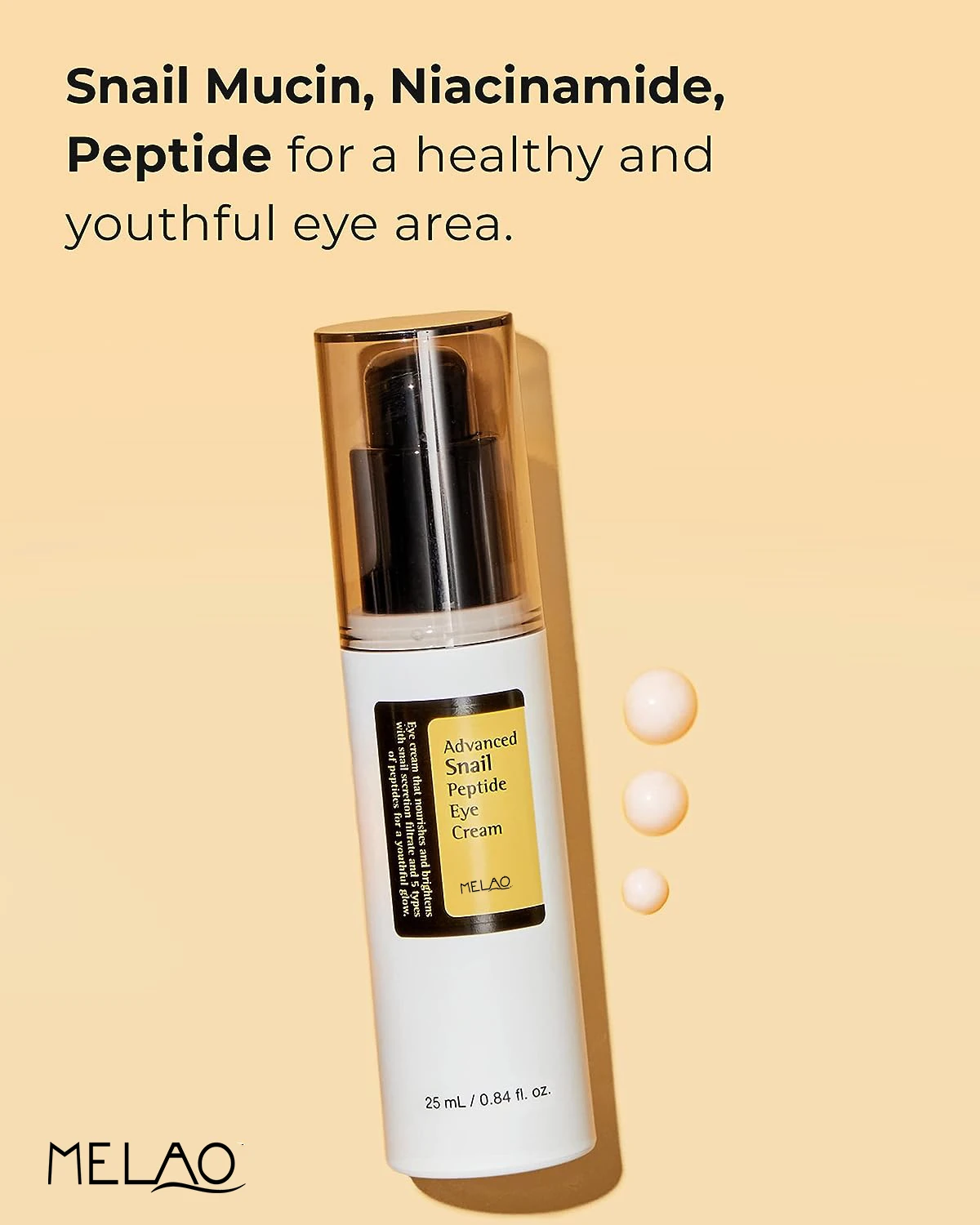 Private Label Dark Circles Remove Peptide Eye Cream Rapid Anti Wrinkle Anti Aging Eye Cream Snail Peptide Eye Bags Removal Cream