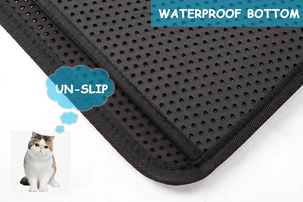 Складной коврик для чистки от производителя водонепроницаемый двухслойный кошачьего туалета EVA