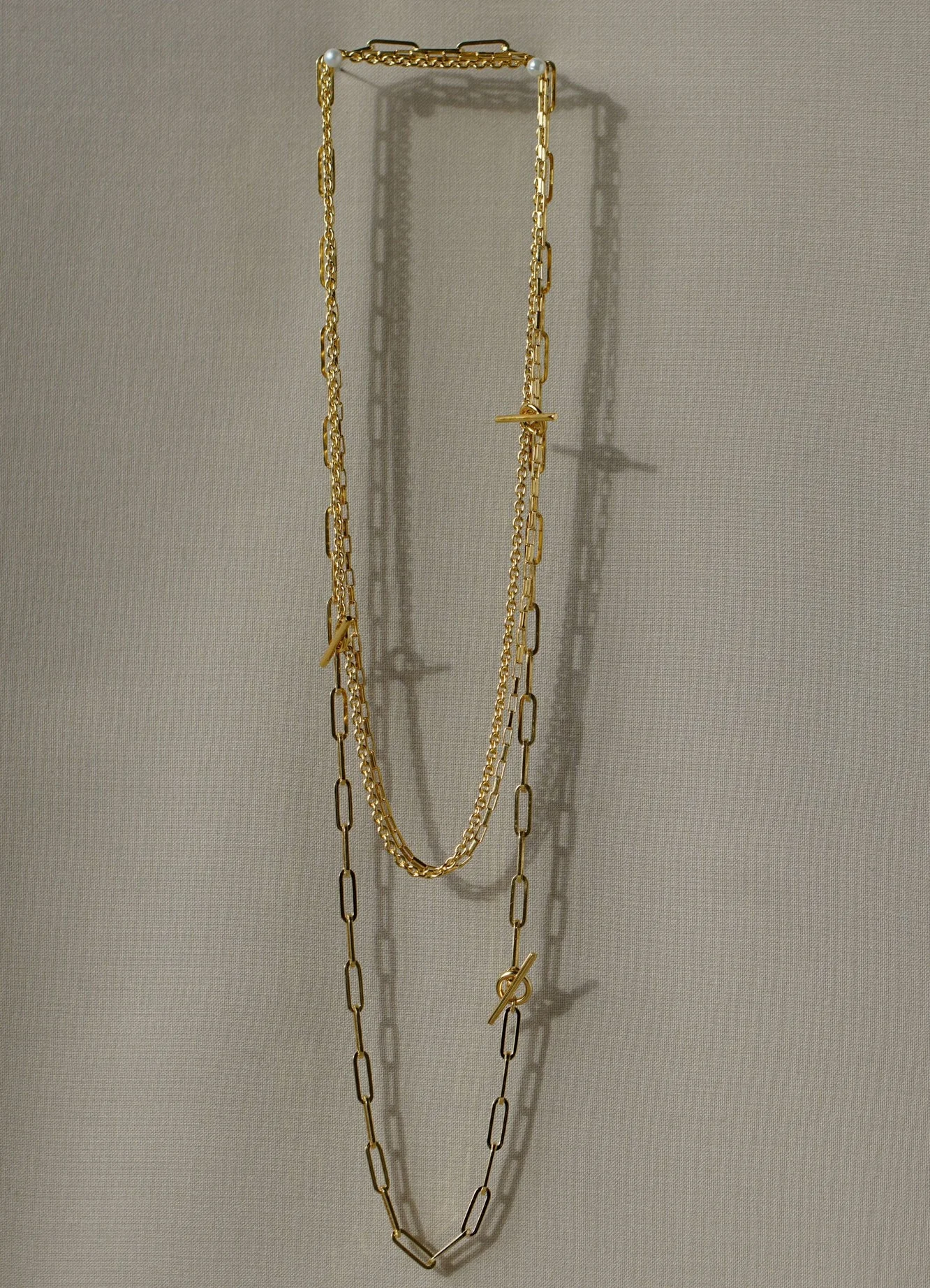 Milskye classic fashion fine jewelry for women 925 silver 18k gold cable toggle necklace