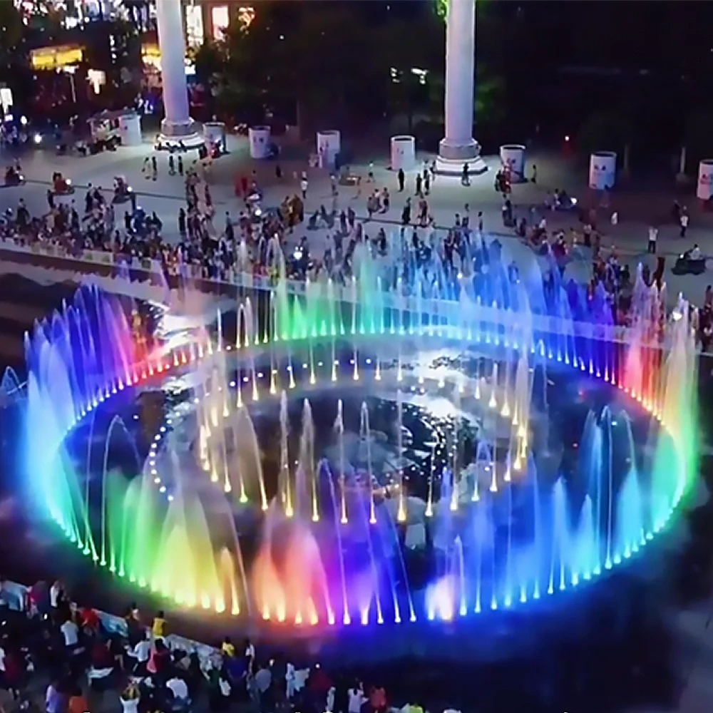 Best Stainless Steel Nozzle IP68 LED Light Pool Floating Musical Fountain With Lighting Show