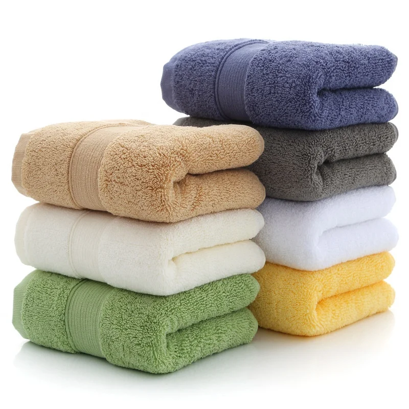 Wholesale Luxury Fluffy Thick Terry Soft 3 Packs Bathroom 100% Egyptian Cotton Bath Towel Set