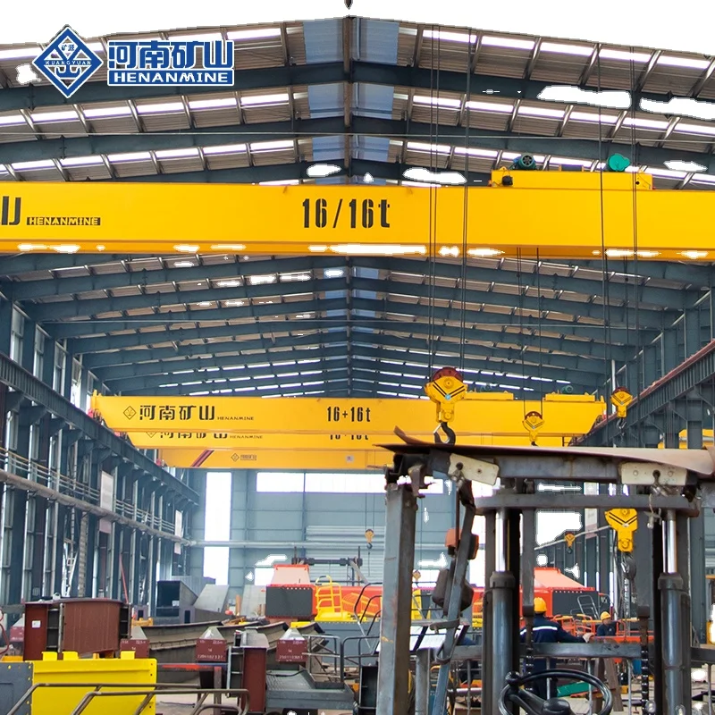 LH Electric Hoist Double Girder Bridge Crane Traveling Budget Price for Sale