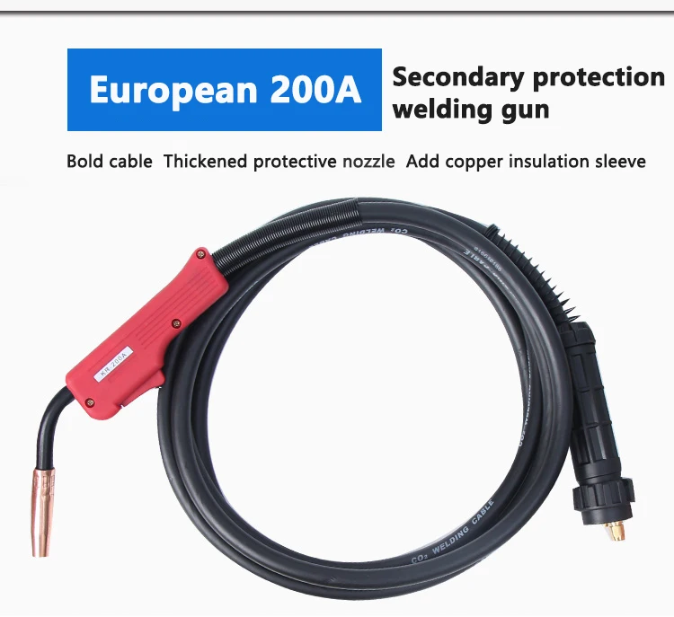 Shielded welding gun 5m and 3m welding handle line suitable for gas shielded welding gun 350 accessories