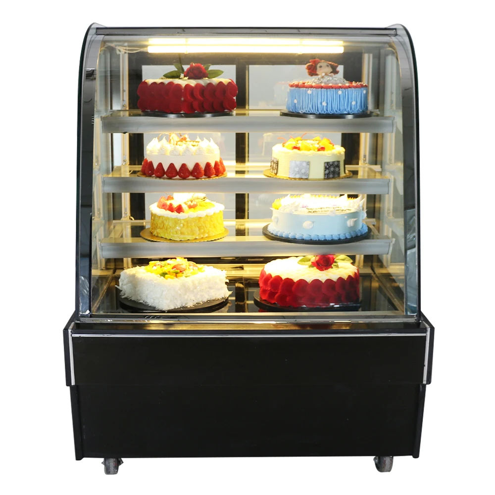 
Aihaosi Defogging Showcase Refrigerator OEM Supermarket Cake Shop Fruit Drink Refrigeration Tempered Glass Display Cooler CCC CE 