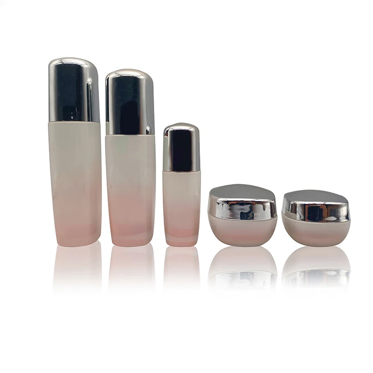 skincare bottle airless pump glass frosted 30 ml serum glass pet cosmetic bottle