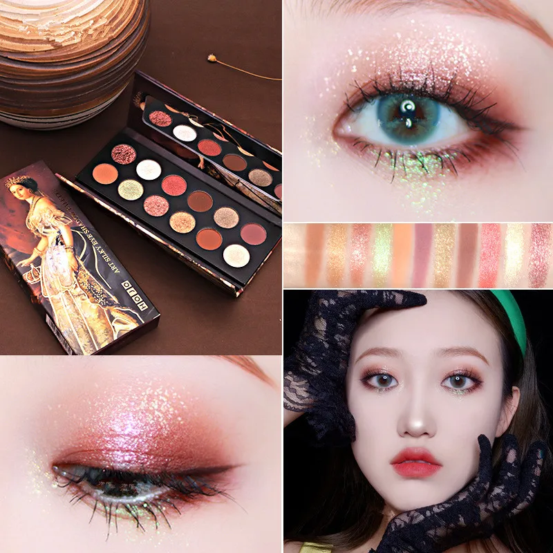 Hot Selling Oil Painting Shell Eye Shadow palette 12 Colors Makeup Eyeshadow Palette