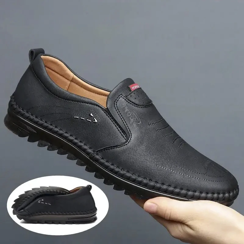 Chaussures Hommes Non-Slip Genuine Leather Shoes for Men New Cowhide Driving Shoes
