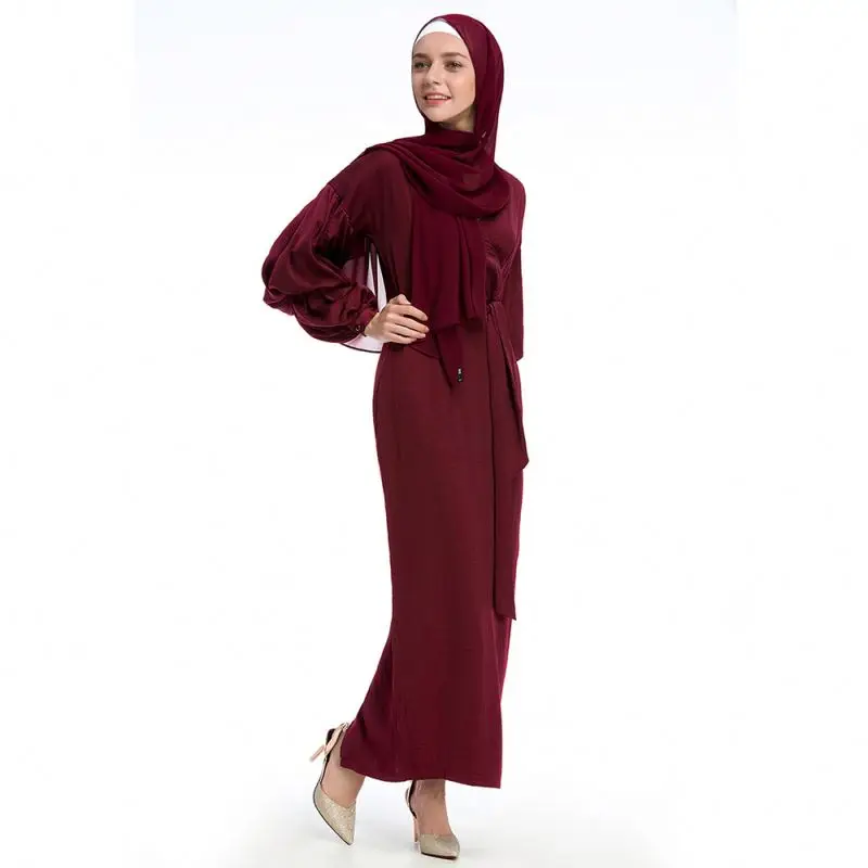 Wholesale Dubai Tutkish Afghan Jibab Arab Kaftan Long Dress Plus Size Islamic Clothing Modes Simple Abaya Muslim Dresses