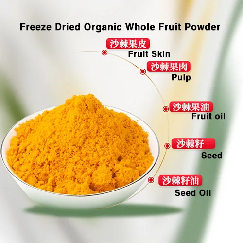 Manufacturer Sea Buckthorn Extract Oil Organic Seabuckthorn Whole Fruit Freeze Dried Powder Wholesale China Food Sunset Yellow