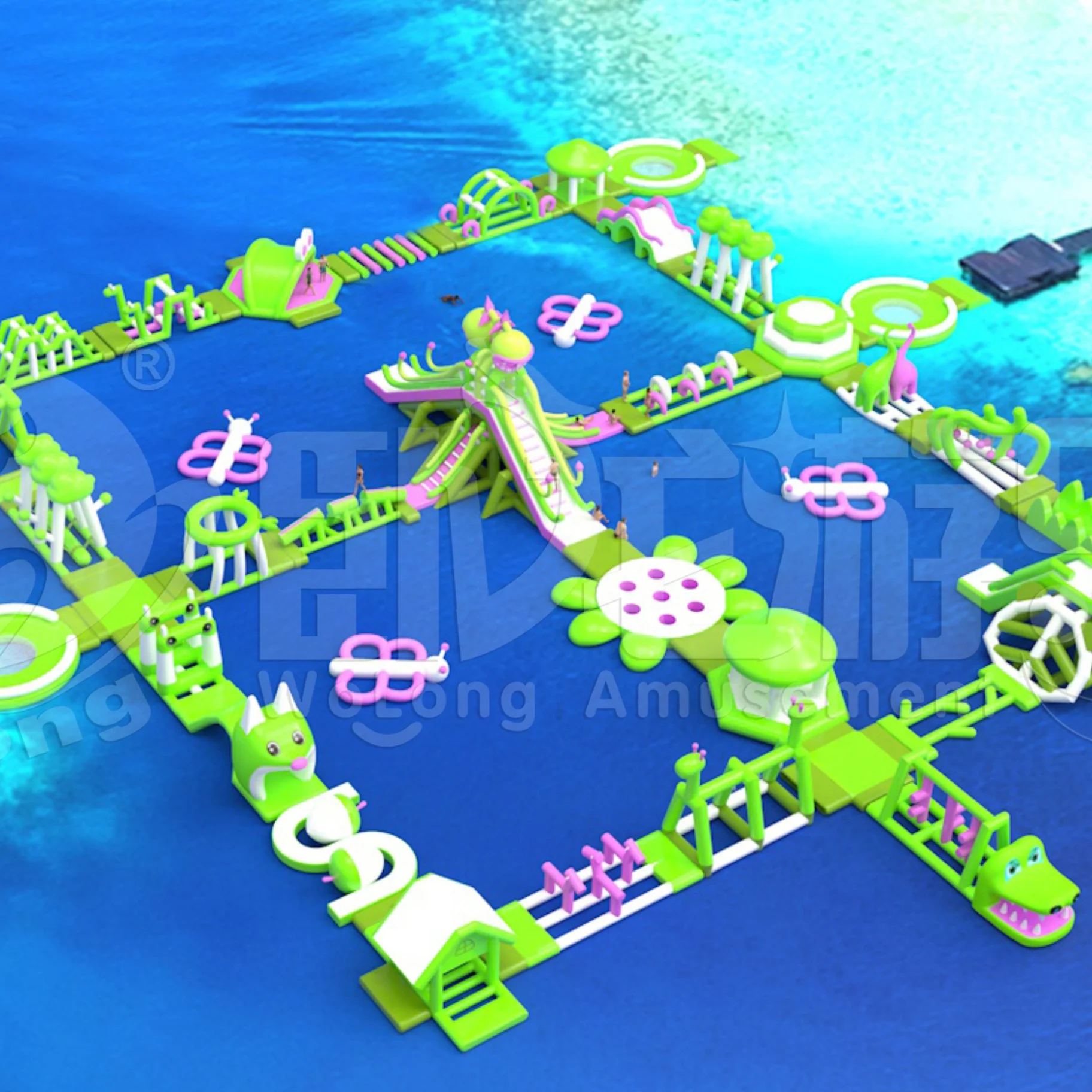 Детский надувной аквапарк