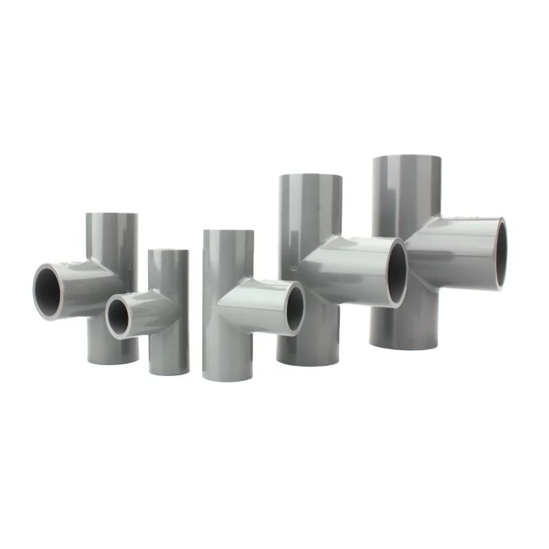 JIS Aquarium fish tank adapter water pipe fitting UPVC T-shaped three-way joint tee  for drainage pipe