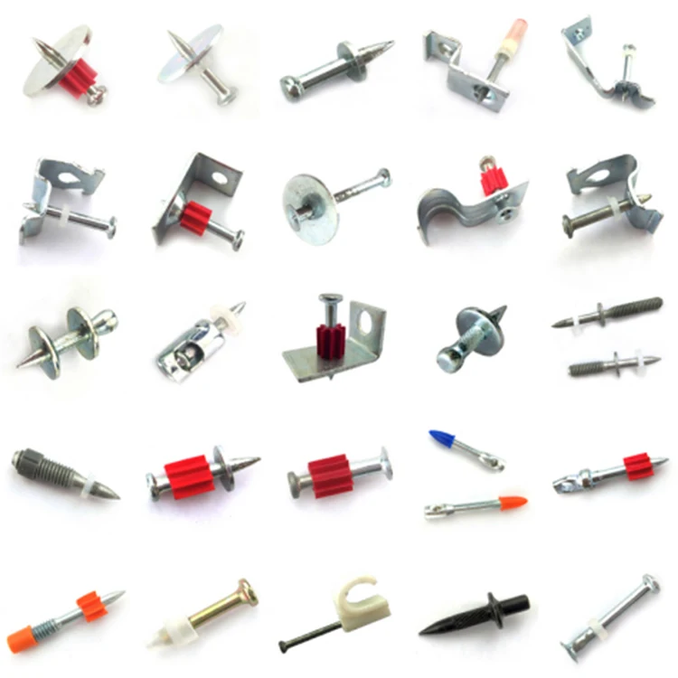 E6 High Velocity Eyelet Pins Concrete Shooting Nail Powder Actuated Tool Nail Gun Drive Pin For Lx660 103 Nail Gun Fastening