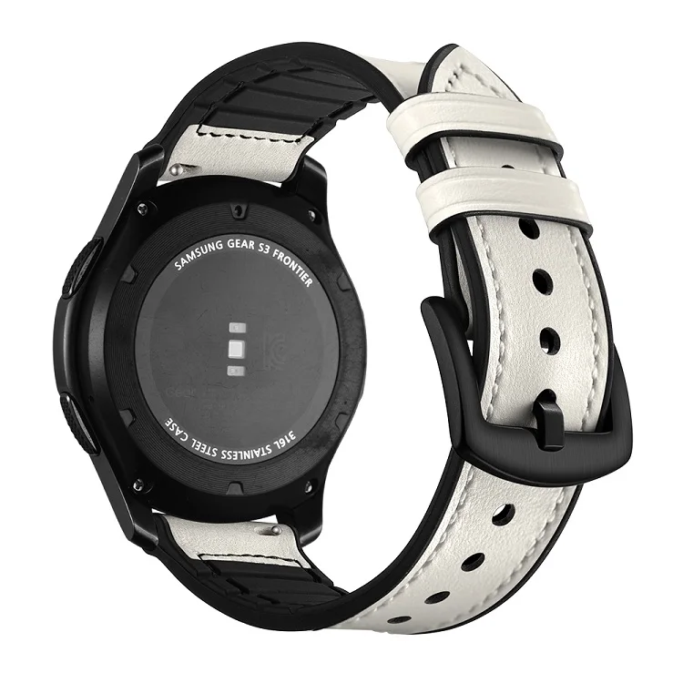 
Manufacturer genuine calf watches straps silicon compound quick release mens silicone bands leather rubber watch strap 