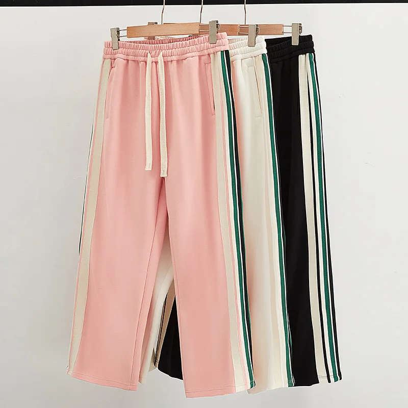 Custom Pink Elephant Fit Tie Rope Elastic Workwear Casual Mens Cargo Pants