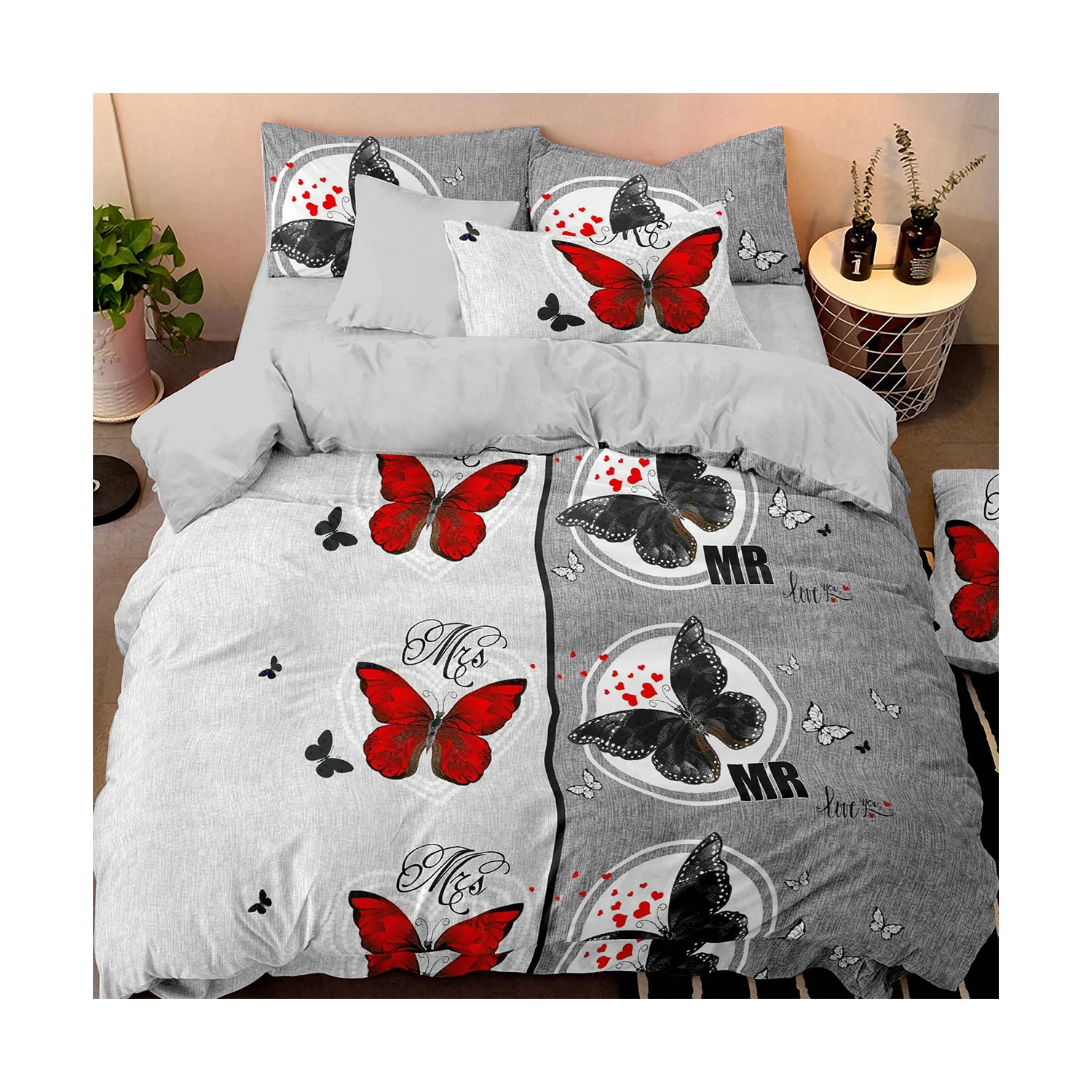 cheap disperse printed bedding home textile 100% polyester microfiber bed sheet fabric