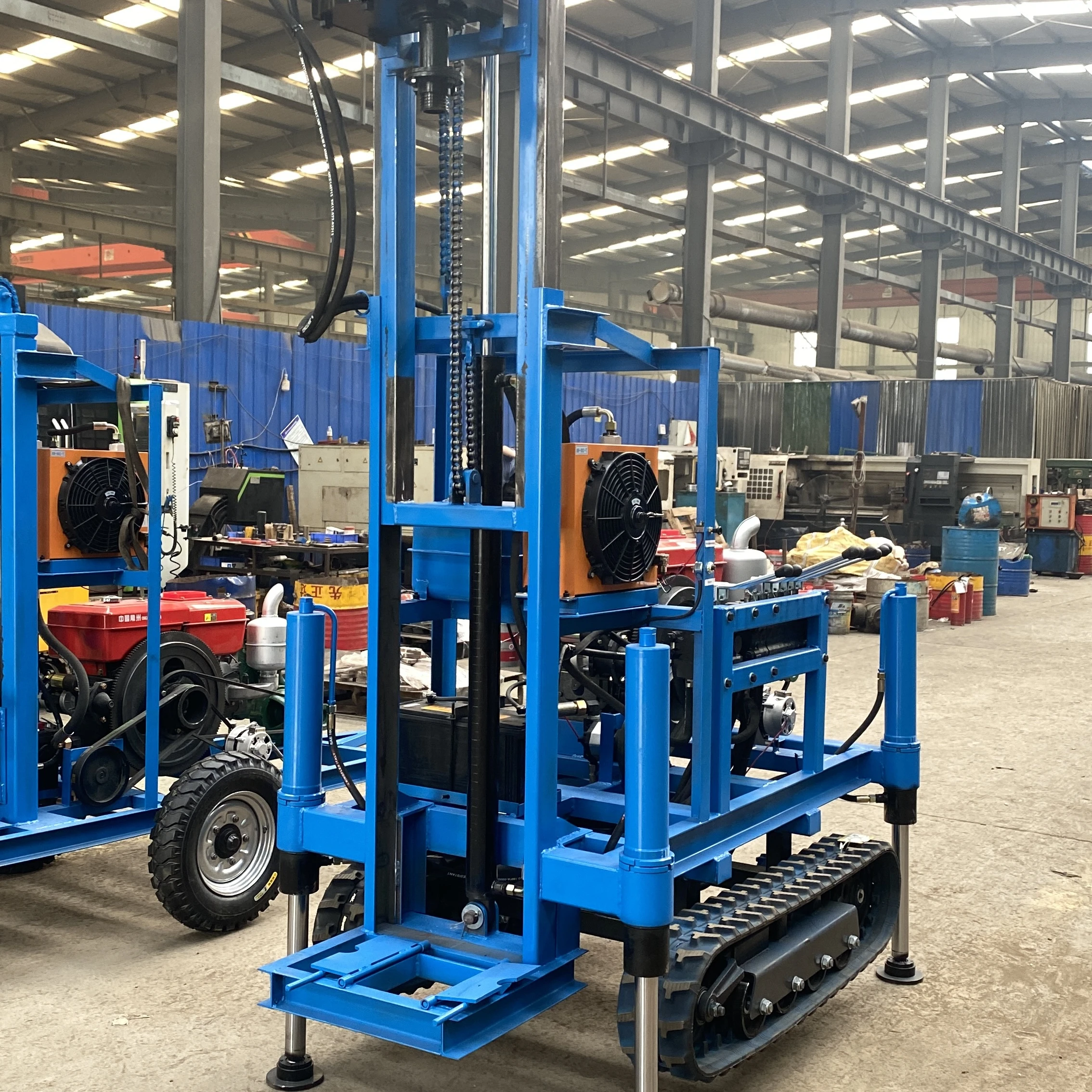 Fast Delivery 120 Meters With Mud Pump for Underground 130m Borehole Water Well Drilling rig