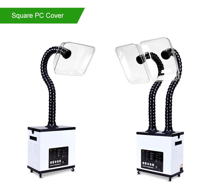 100W/150W Double Tube Air Flow Laser Welding Soldering Fume Extractor