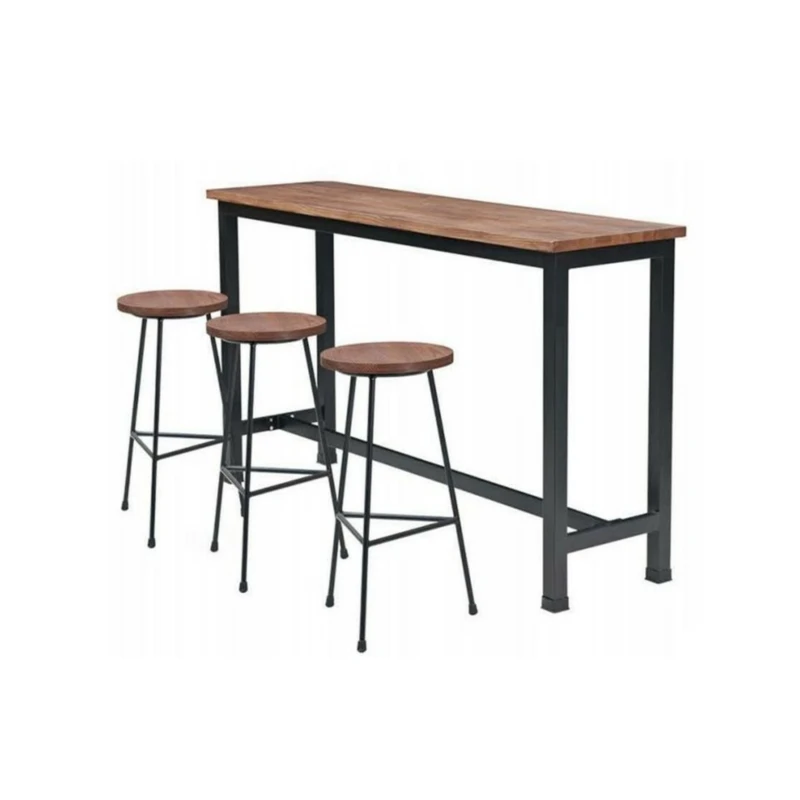 wholesale cafe bar furniture ash wood high bar table Japanese style sushi restaurant customized 2.4 meters tables