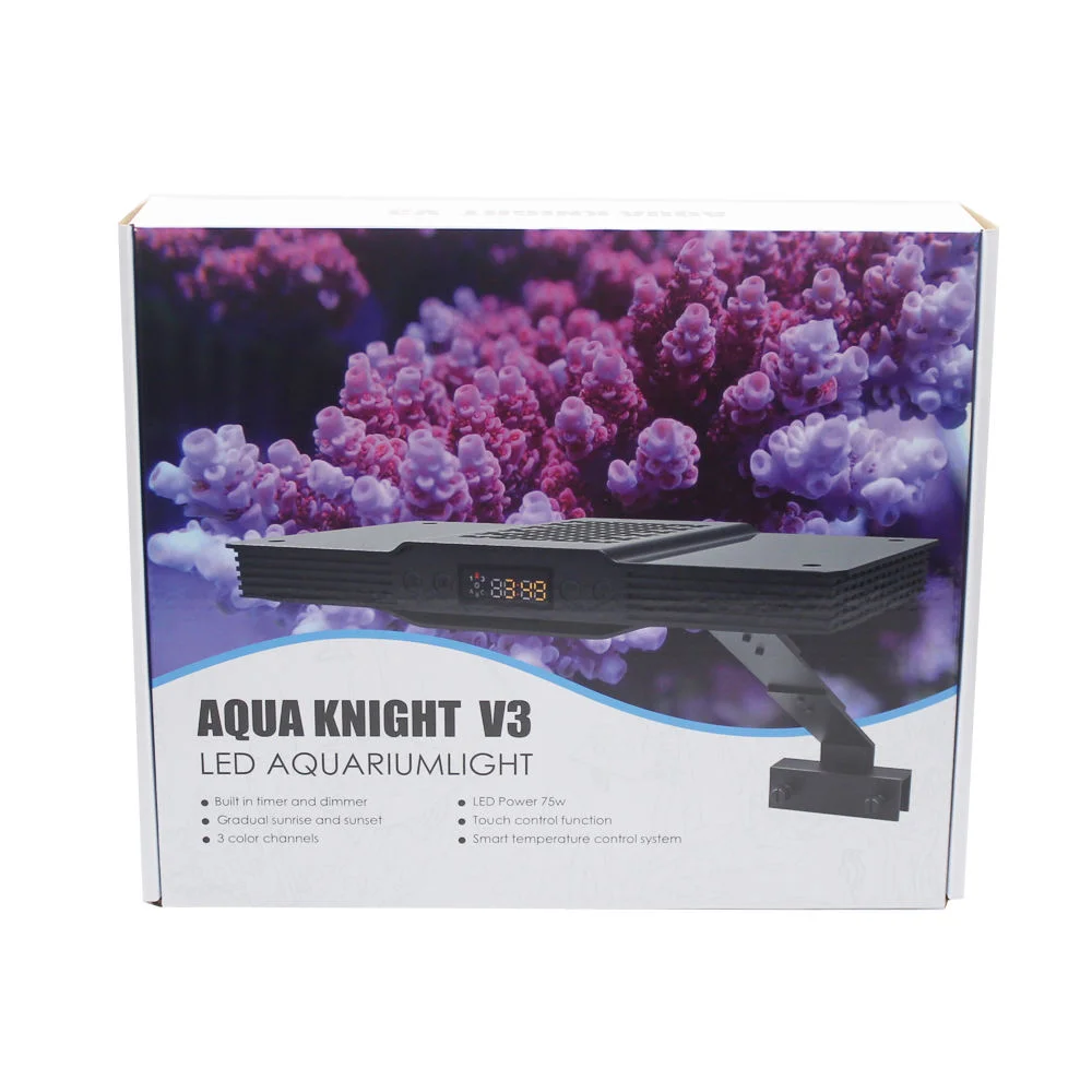 2024 New Hot Sale Shang Aisi Underwater Knight V3 Full Spectrum 60W Marine Tank Light Sunrise Sunset Model Aquarium Lights