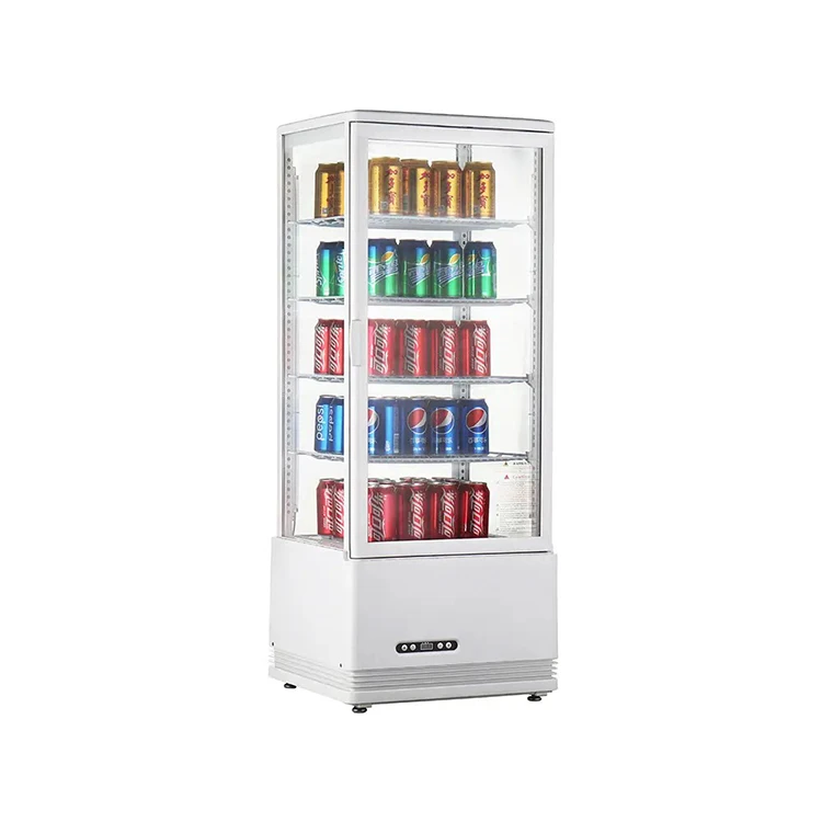Vertical Upright Beverage Showcase Display Freezer Refrigerator
