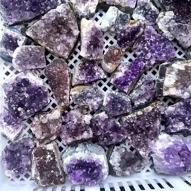 New arrivals mineral stone rough raw points natur gemstones amethyst quartz crystal specimens clusters for Decor