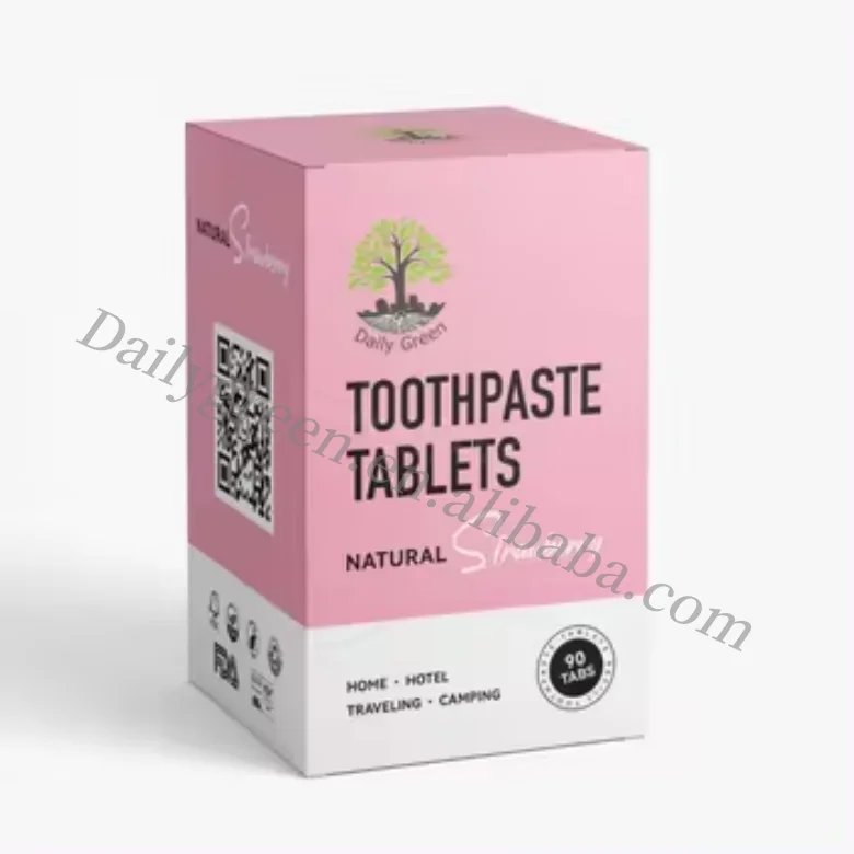 All Natural Vegan Toothpaste Tablets without SLS Ingredients