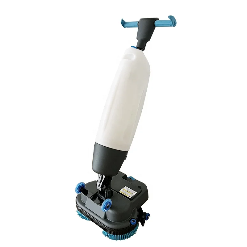 TANJIE Popular Cheap Price Mini Dual Disc Walk Behind Tile Cleaning Machine Floor Scrubber For Home