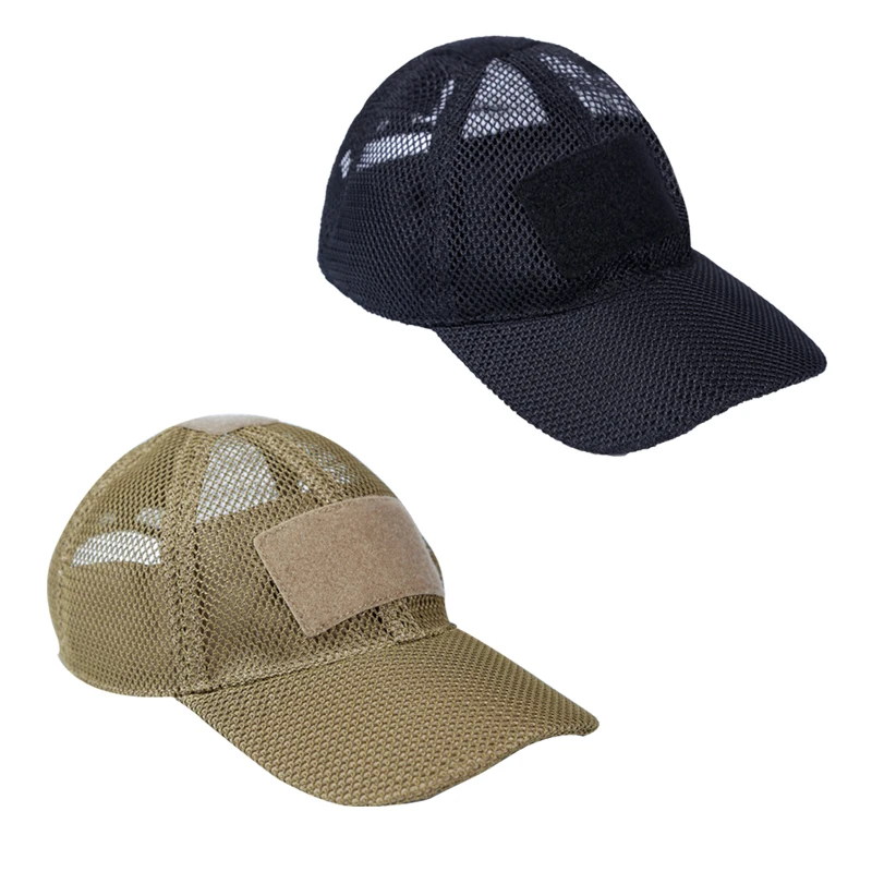 Wosport Hot Sale Adjustable Baseball Cap Mesh Cap With Patch Outdoor Sport Cap