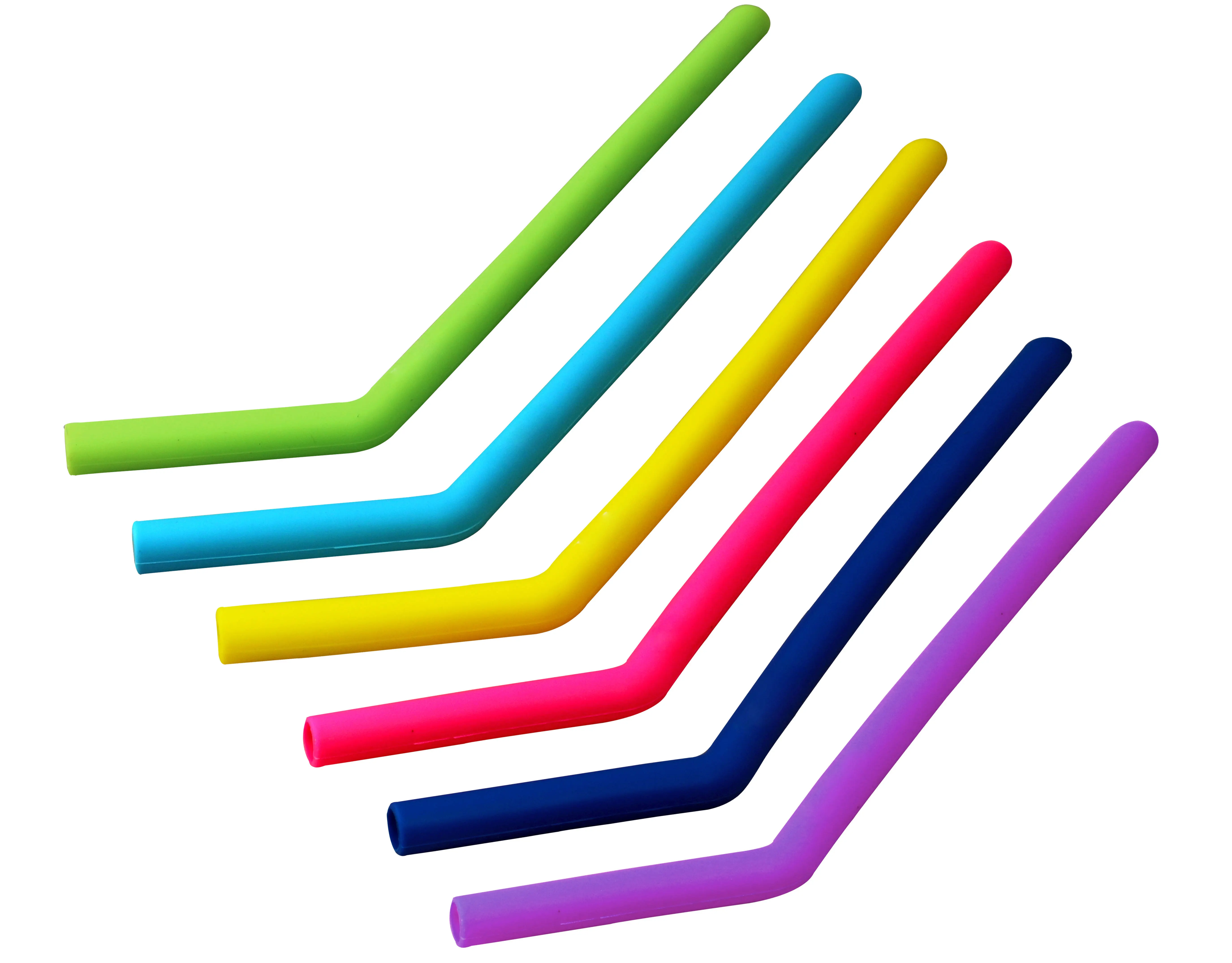 Складные прямые изогнутые Детские трубочки для напитков с индивидуальным принтом многоразовые силиконовые соломинки чистящей щеткой