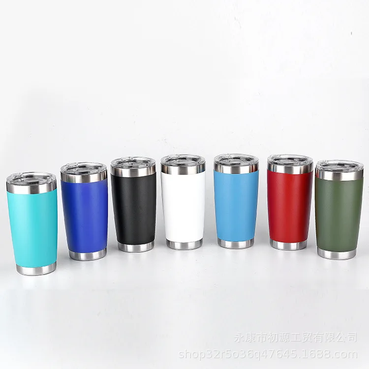 20oz Stainless Steel 304 mug Insulation Ice Ba Beer Thermos Cup