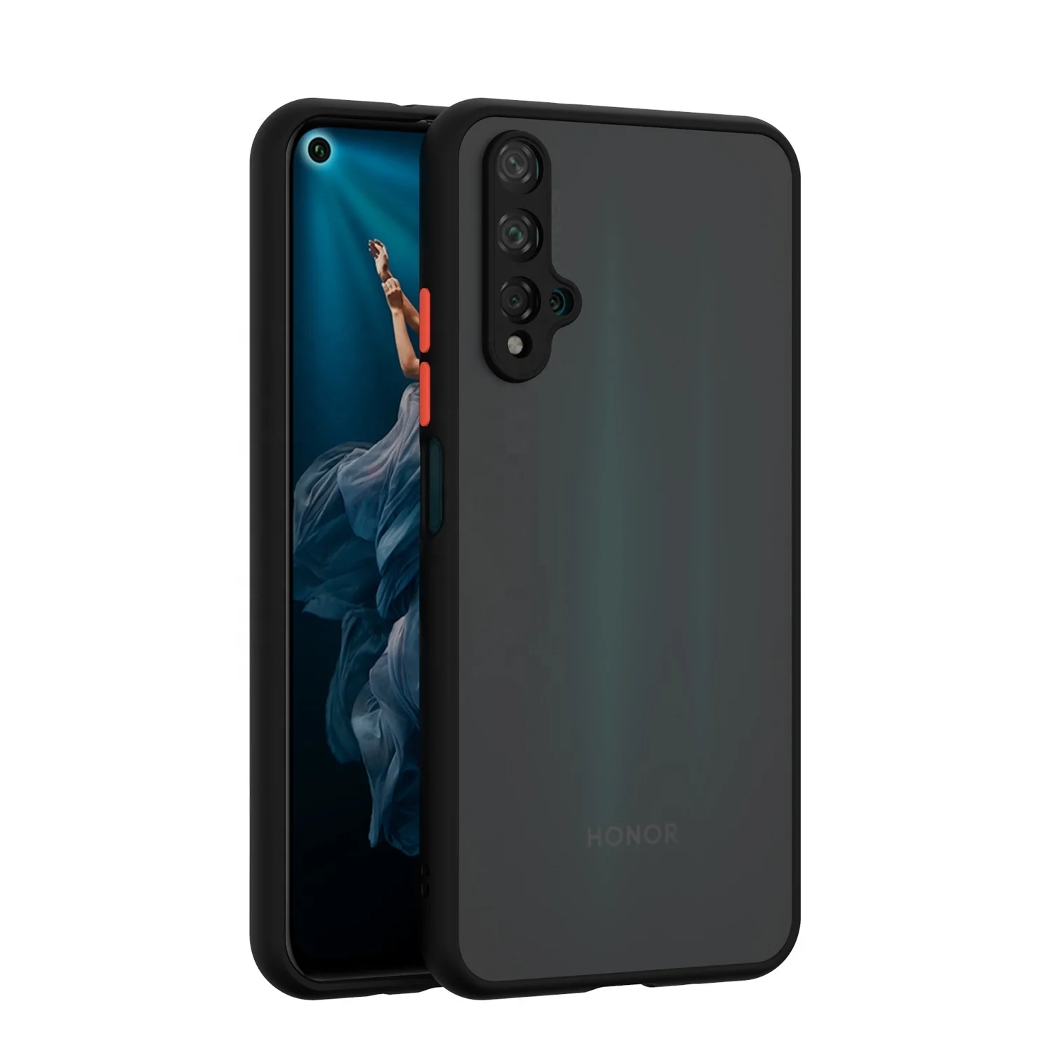 Mobile Accessories Smoke Matte Telephone Smartphone Cover PC TPU Smart Phone Case for Huawei nova 5T P40 Pro P30 Mate 30 20 7 SE